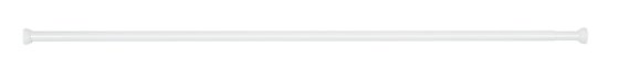 Teleskop-Duschstange Weiß Ø 2 cm, 110 - 185 cm, aus rostfreiem Aluminium 