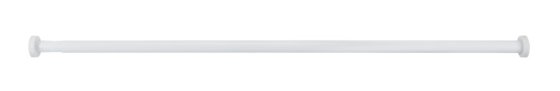 Teleskop-Duschstange Mod. Luz 110 - 185 cm, Weiß, ausziehbar, aus rostfreiem Aluminium 