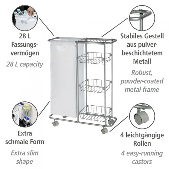 Sammelwagen Mod. Slim, 3 Etagen