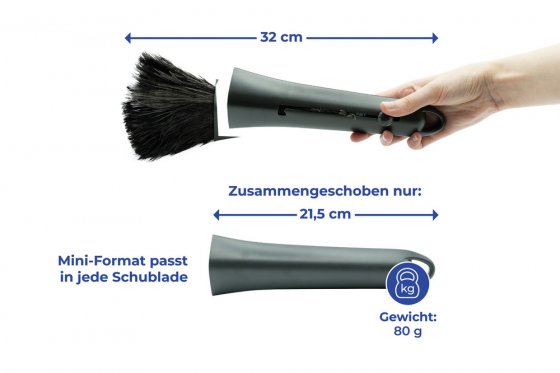 Einschiebbarer Straußenfeder-Wedel, aus 100% echten Straußenfedern 