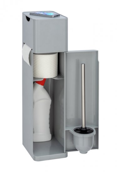 Stand WC-Garnitur Mod. Imon 6 in 1 Grau matt, mit Ablage