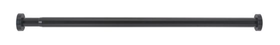 Teleskop-Duschstange Mod. Luz 70-115 cm, Schwarz, ausziehbar, aus rostfreiem Aluminium 