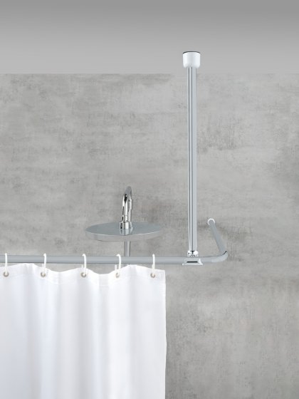 Deckenstütze für Teleskop-Duschstange Chrom, für Stangen mit Ø 2 / 2,5 cm 