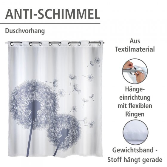 Anti-Schimmel Duschvorhang Mod. Astera Flex, aus 100 % Polyester