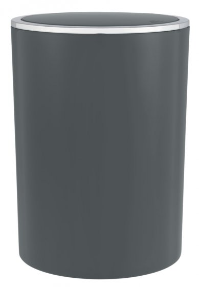 Schwingdeckeleimer Mod. Inca Anthrazit, 5L, hochwertiger Kunststoff, 5 Liter