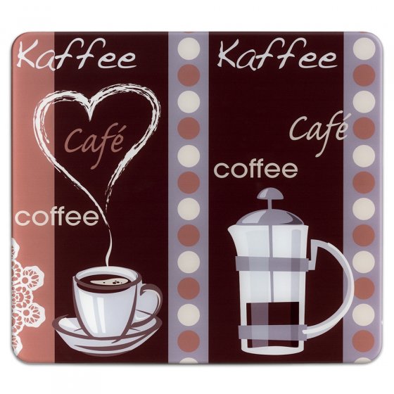 Multi-Platte Mod. Kaffeeduft, Spritzschutz, Herdblende, Schneidbrett 