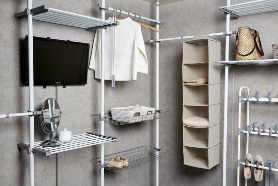 Teleskop-System Mod. Herkules Twin, aus pulverbeschichtetem Metall
