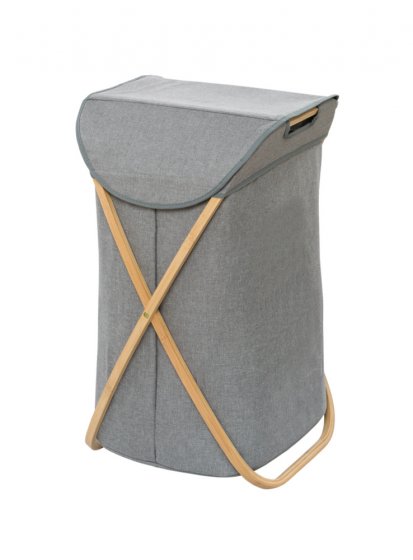 Wäschesammler Mod. Bahari aus Bambus, Wäschekorb, 79 l