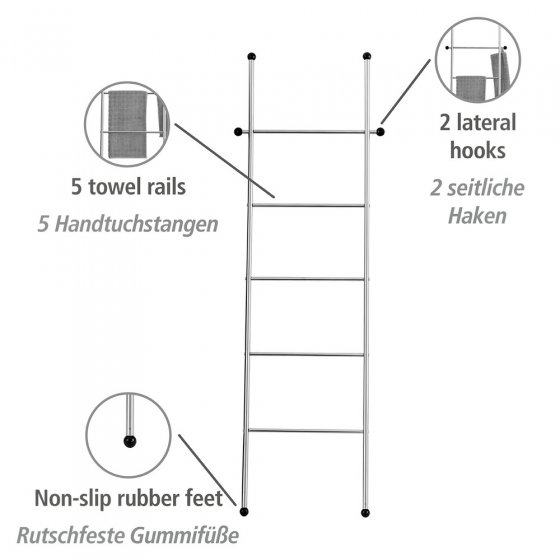 Handtuchleiter Mod. Vita, Handtuchhalter