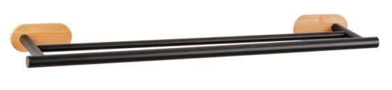 Turbo-Loc® Badetuchstange Mod. Orea Duo Bamboo, 60 cm, Befestigen ohne bohren 