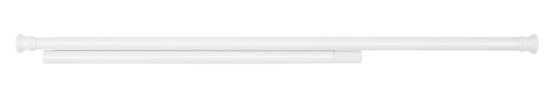 Teleskop Duschstange extra stark Weiß 110 - 245 cm, extra stabil mit Ø 2,8 cm 
