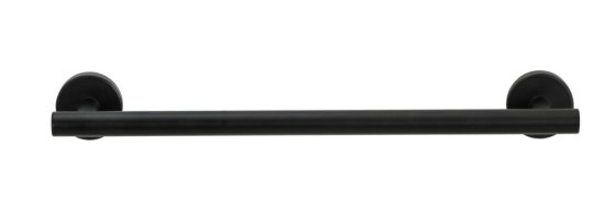 Badetuchstange Mod. Bosio Schwarz Matt, rostfrei, 40 cm 