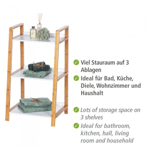 Regal Mod. Finja aus Bambus mit 3 Etagen, aus Bambus