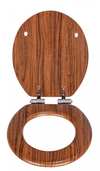 WC-Sitz Mod. Chestnut Braun, aus FSC® zertifiziertem MDF 