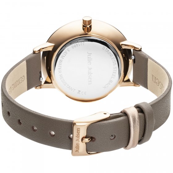 Damenuhr Edelstahl roséfarben Basic rosé taupe 