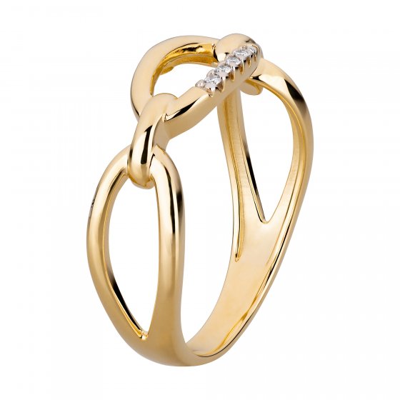 Ring Gold 585 mit 5x Brillant 0,025ct. 