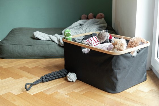 Wäschekorb Mod. Ecori, Textilien aus 100 % recyceltem Polyester 