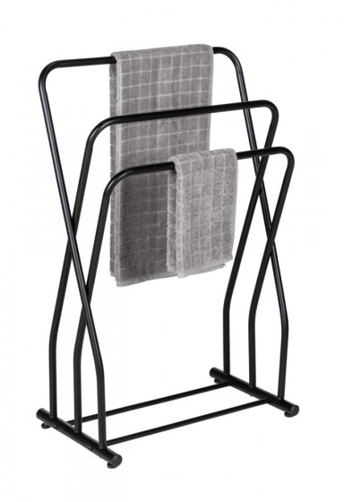Handtuchständer Mod. Granelli Schwarz, lackierter Stahl, matt 