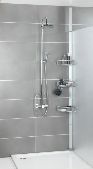 Teleskop Duschecke Mod. Purio, aus hochwertigem Aluminium 