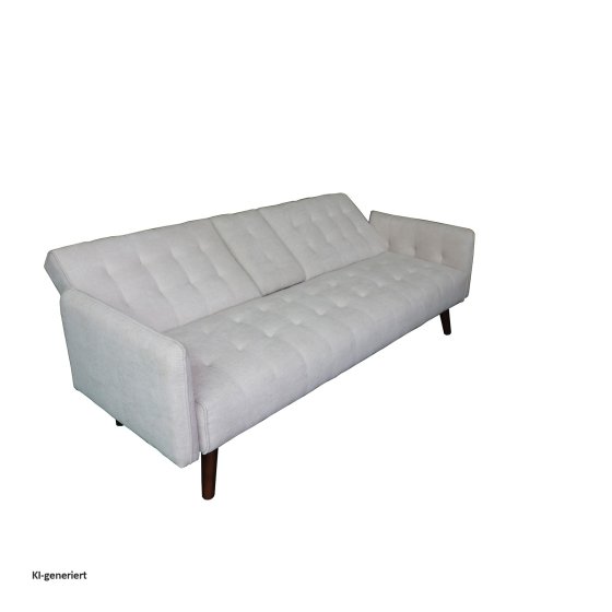 Sofa mit Knopfsteppung Elouisa Grau 