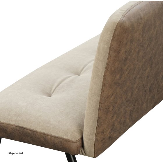 Bank 3-Sitzer Antikbraun/Taupe Joschka 