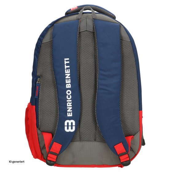 Rucksack Laptoptasche Blau-Rot 