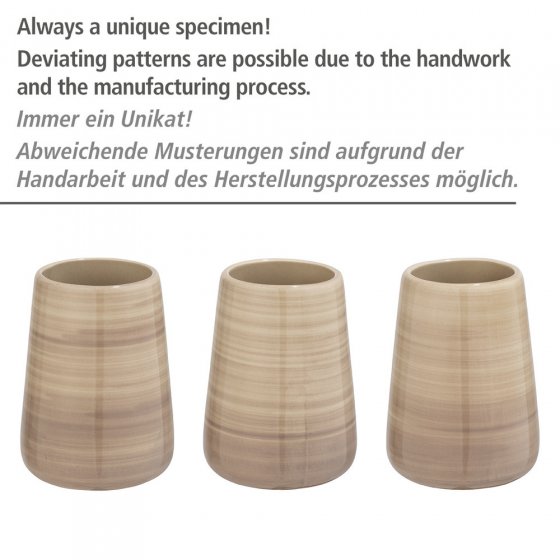 WC-Garnitur Mod. Pottery Sand Keramik, handbemalt