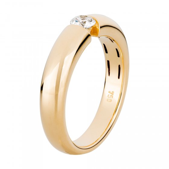 Ring Gold 750 mit natürlichem Brillant 0,25ct. 