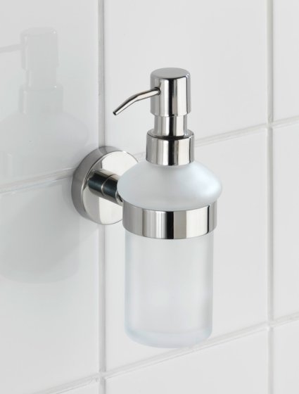 Seifenspender Mod. Bosio Edelstahl glänzend, Fassungsvermögen ca. 200 ml 