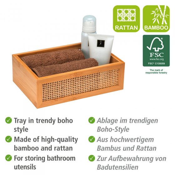 Badablage Mod. Allegre L, aus Bambus und Rattan