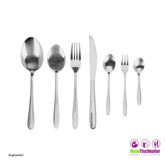 Besteck-Set, 39-teilig Edelstahl 