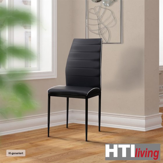 Stuhl Madison PU Schwarz 