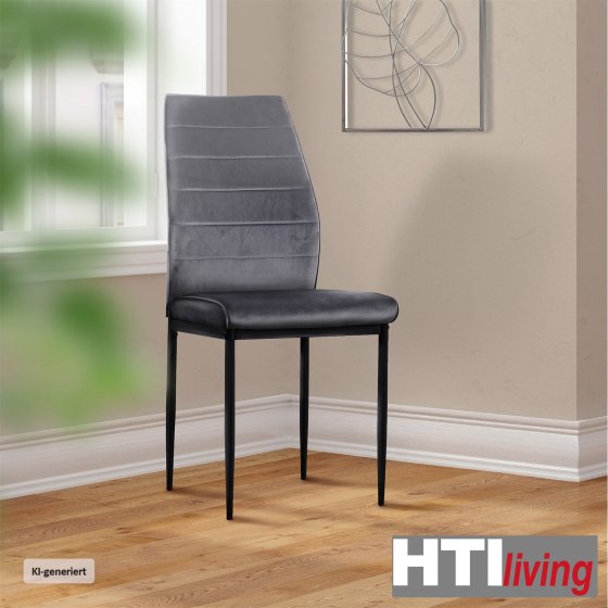 Stuhl Madison Velvet Grau 