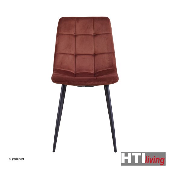 Stuhl Mesa Velvet Braun 