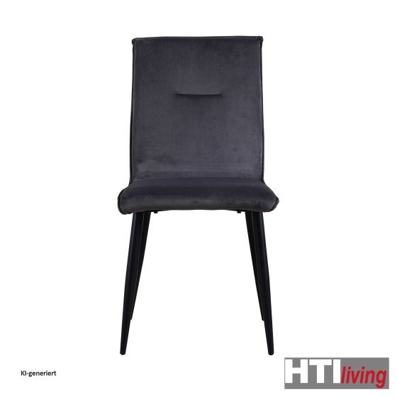 Stuhl Salinas Velvet Grau 