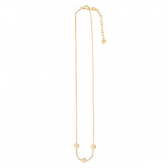 Kette 925 Sterling Silber vergoldet Herzen 