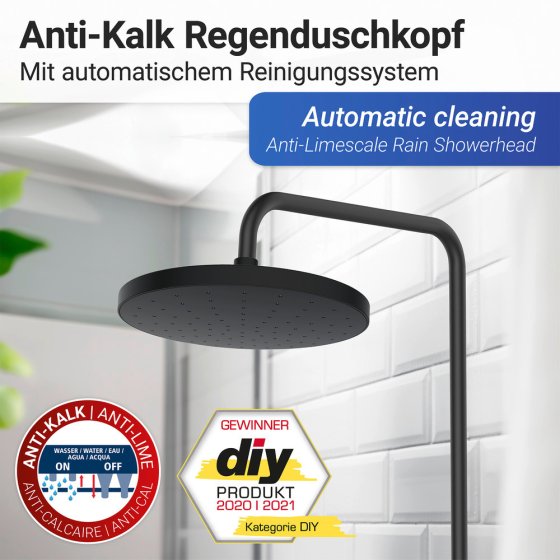 Regenduschkopf Automatic Cleaning, Ø 22,5 cm 