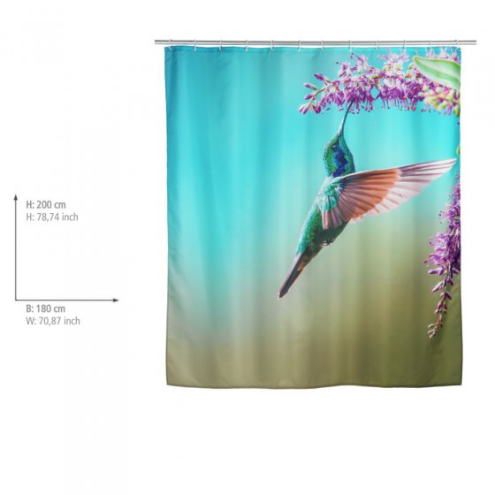 Duschvorhang Mod. Managua, Textil (Polyester), 180 x 200 cm, waschbar