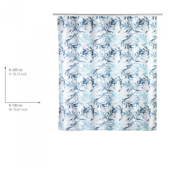 Anti-Schimmel Duschvorhang Mod. Catala, Textil (Polyester), 180 x 200 cm, wasserabweisend, waschbar