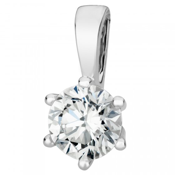 Anhänger Gold 750 mit natürlichem Brillant 0,50 ct. 