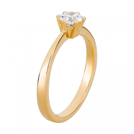 Ring Gold 750 mit natürlichem Brillant 0,50ct. 