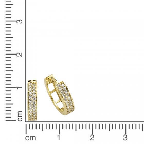 Ohrring 375/- Gelbgold Zirkonia 