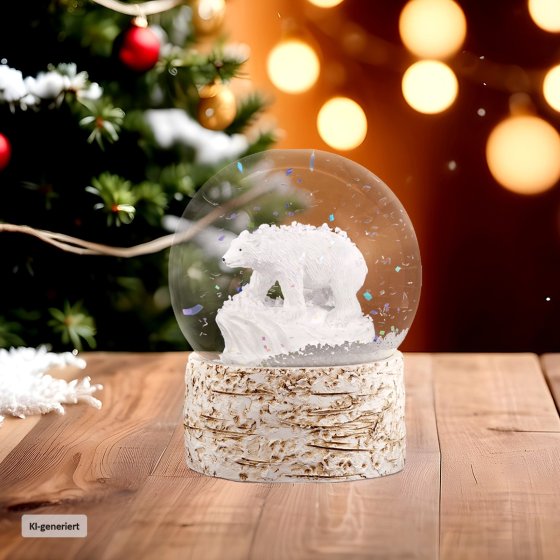 Schneekugel Eisbär 
