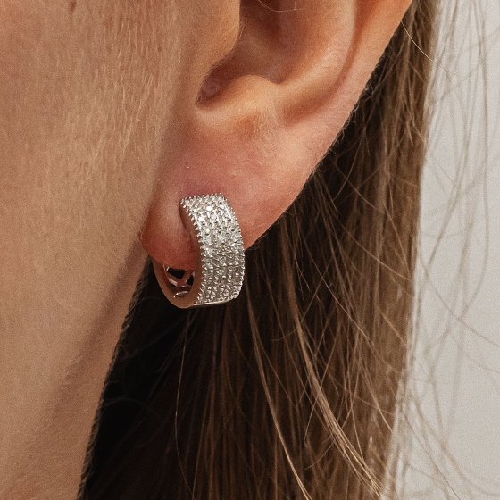 Ohrringe Gold 585 mit 48x Diamant zus. 0,15ct. 