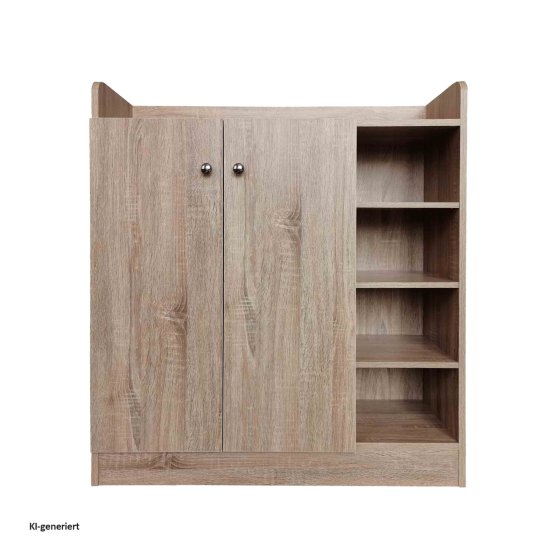 Sideboard mit 8 Regalfächern Sonoma 