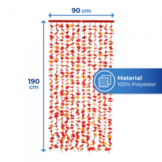 Blättervorhang Indian Summer, schützt vor Insekten & Blicken 