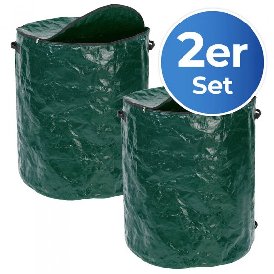 Multi-Abfall-Sack XXL, 2er Set, zum Transport von Grünschnittabfällen 