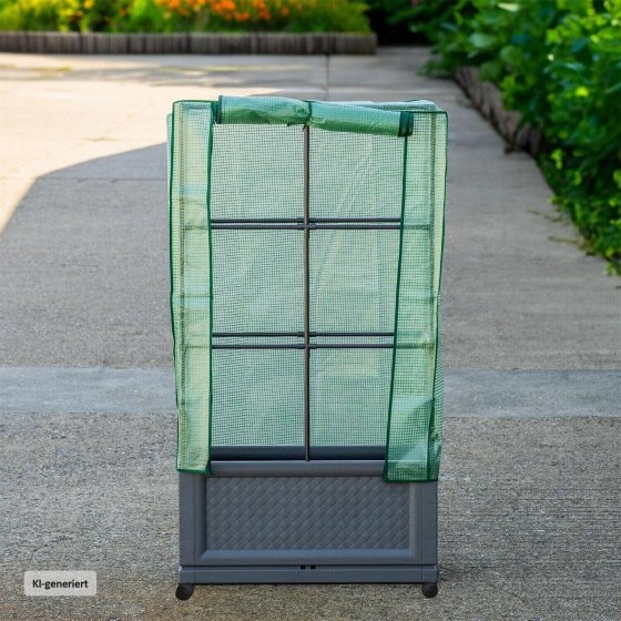Gewächshaus 60x30x106 cm mit Rollen 