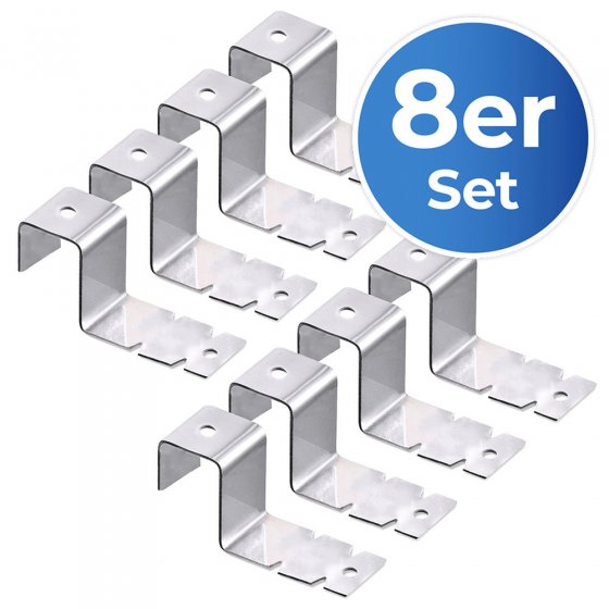 Fensterhaken 8er Set, für Fensterrahmen bis 1,8 cm geeignet 
