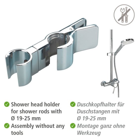 Brausegleiter Mod. Metall Chrom, zum Klemmen 